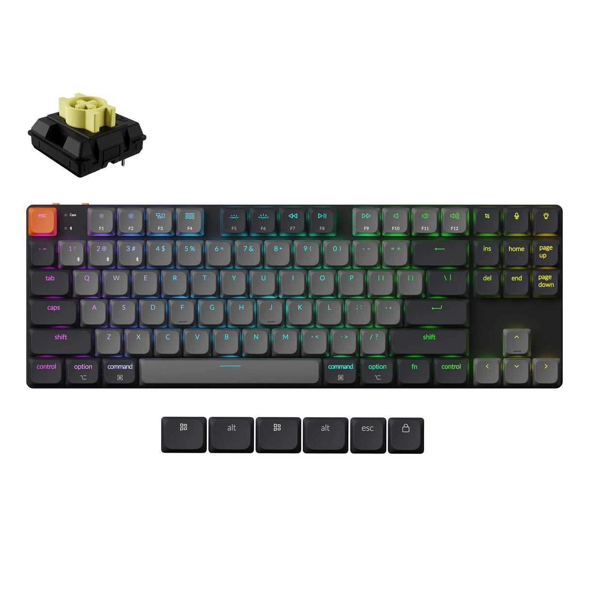 Keychron K1 QMK Wireless Mechanical Keyboard (Version 6)