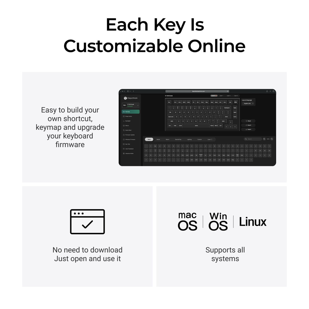 Keychron V1 8K Launcher Customization