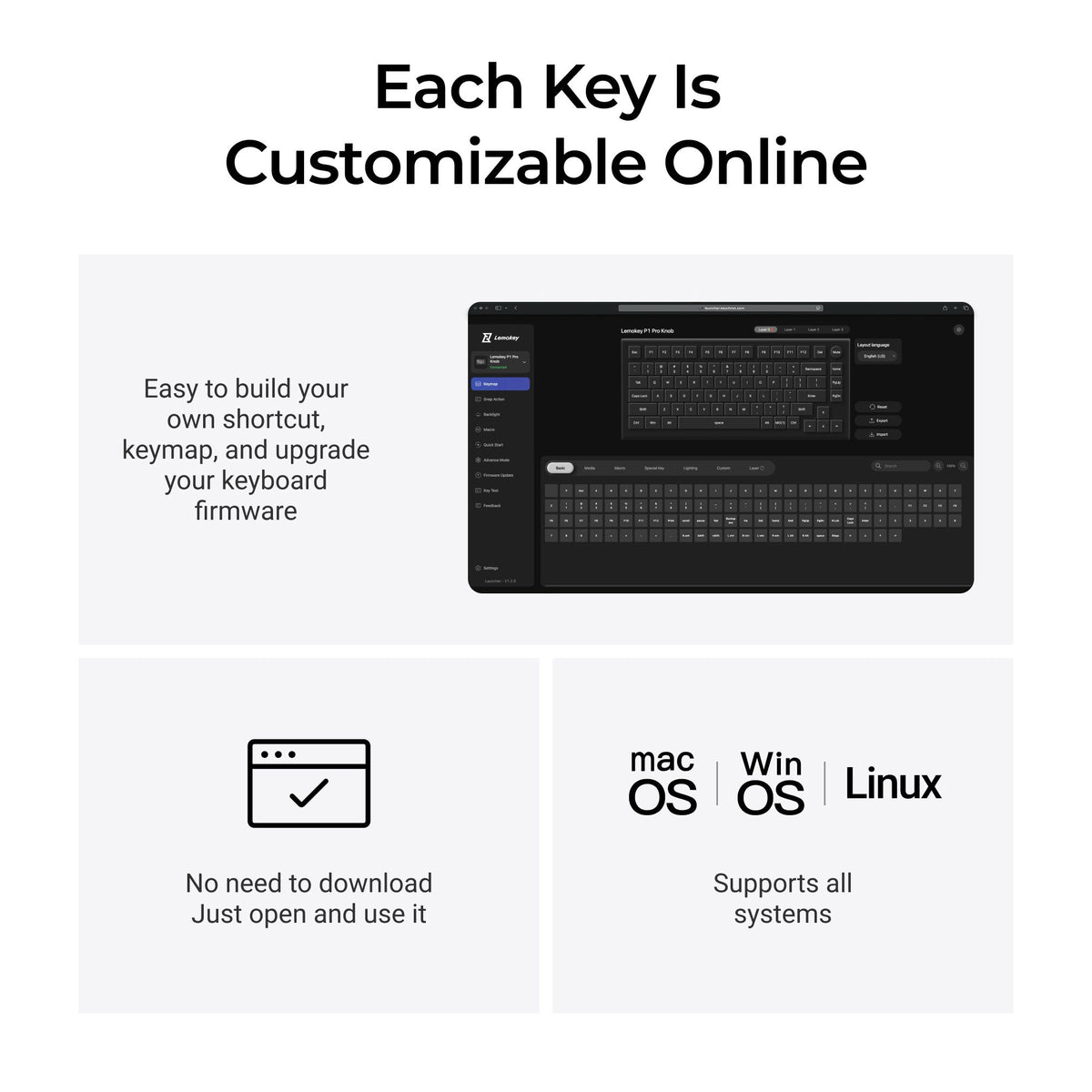 Lemokey P1 Pro Laucher Customization