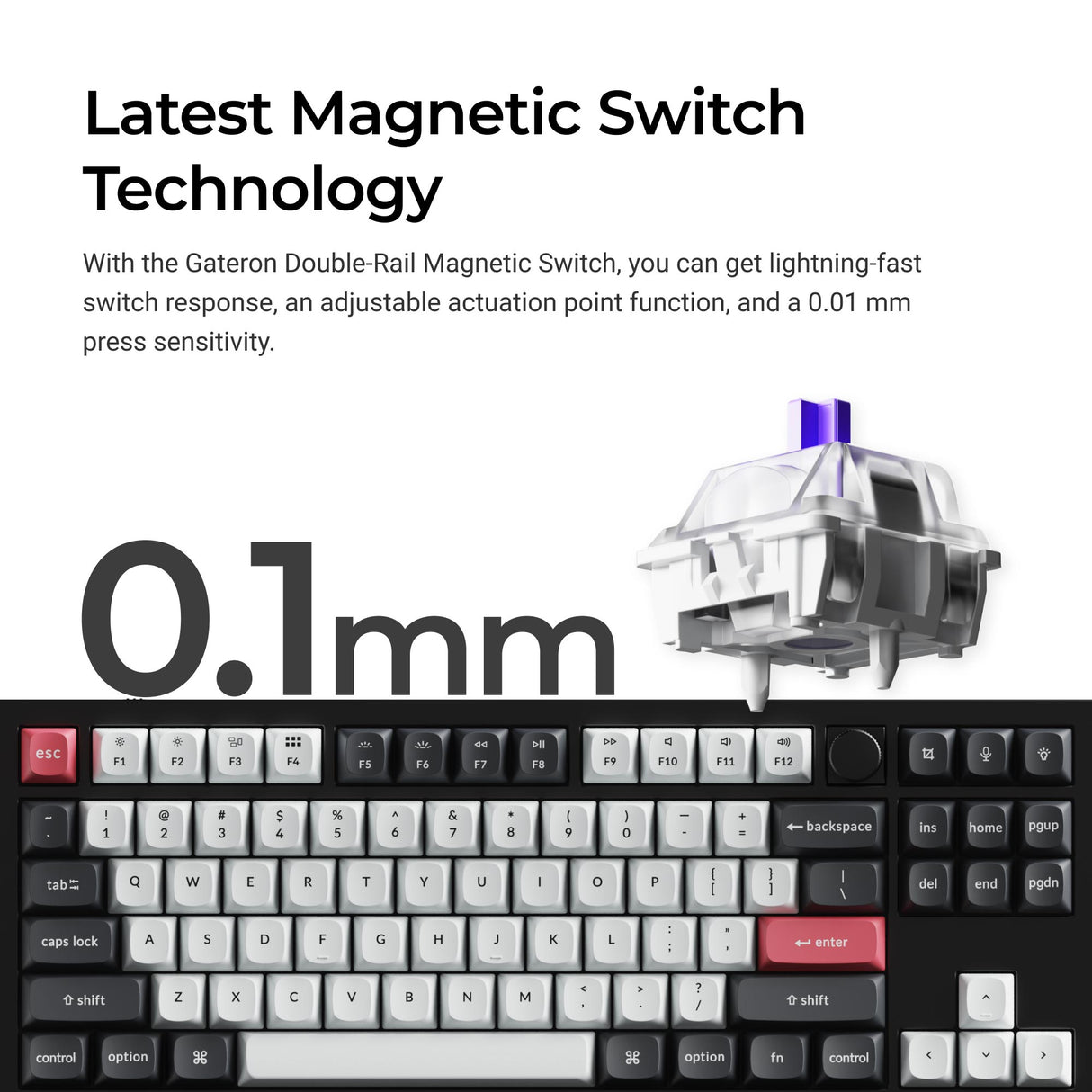 Keychron Q3 HE QMK Wireless Custom Keyboard