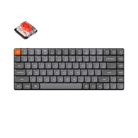 Keychron K3 Max QMK VIA Wireless Custom Mechanical Keyboard 75% Layout Fully Assembled for Mac Windows Linux Gateron Low Profile Red