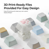 Big Kitty Paw Key 3D Files For Customization