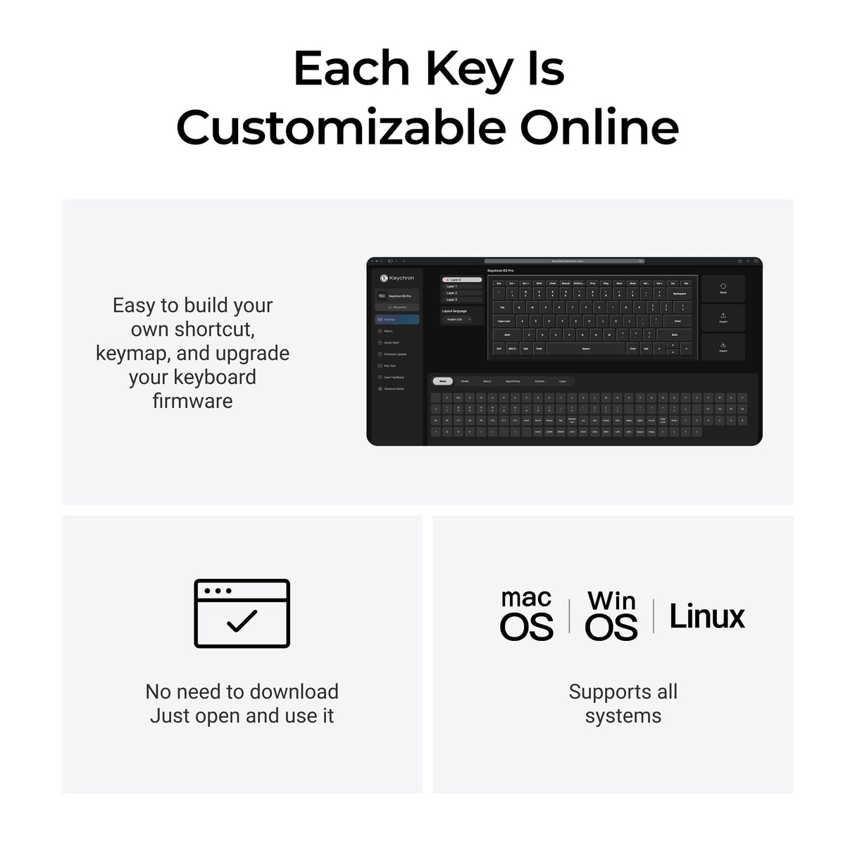 Keychron B3 Pro Ultra-Slim Wireless Keyboard