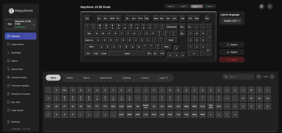 Keychron J3 SE QMK Wireless Mechanical Keyboard Launcher
