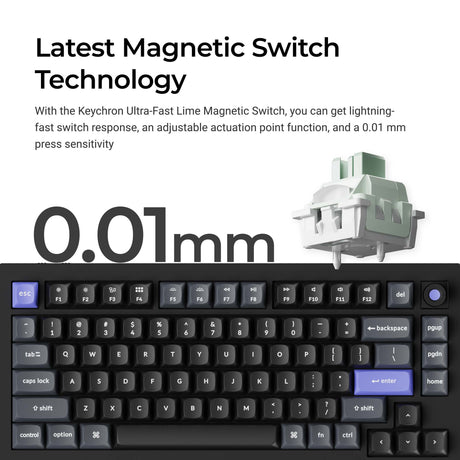 Keychron Q1 HE 8K Ultra-fast Lime Magnetic Switch