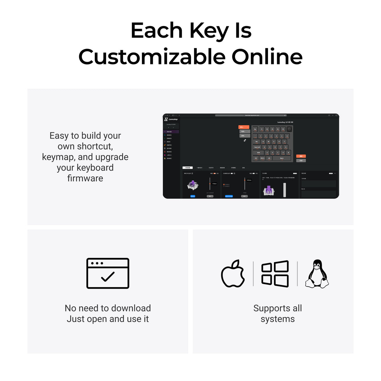 Lemokey - L0 HE One Handed Magnetic Switch Gaming Keyboard