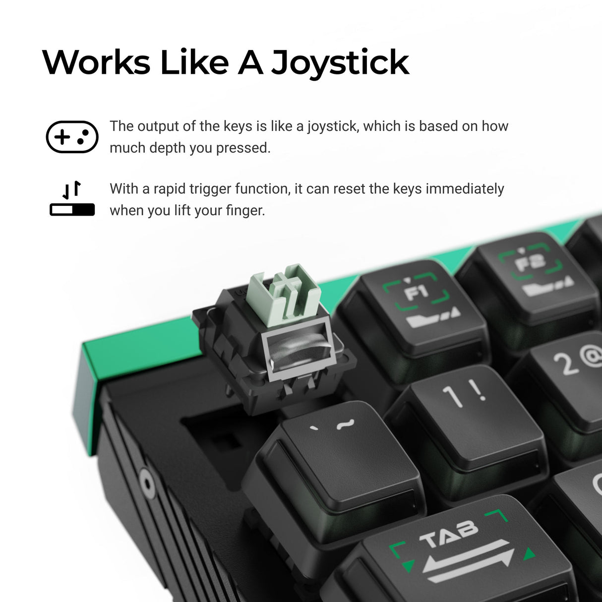 Lemokey - L0 HE One Handed Magnetic Switch Gaming Keyboard