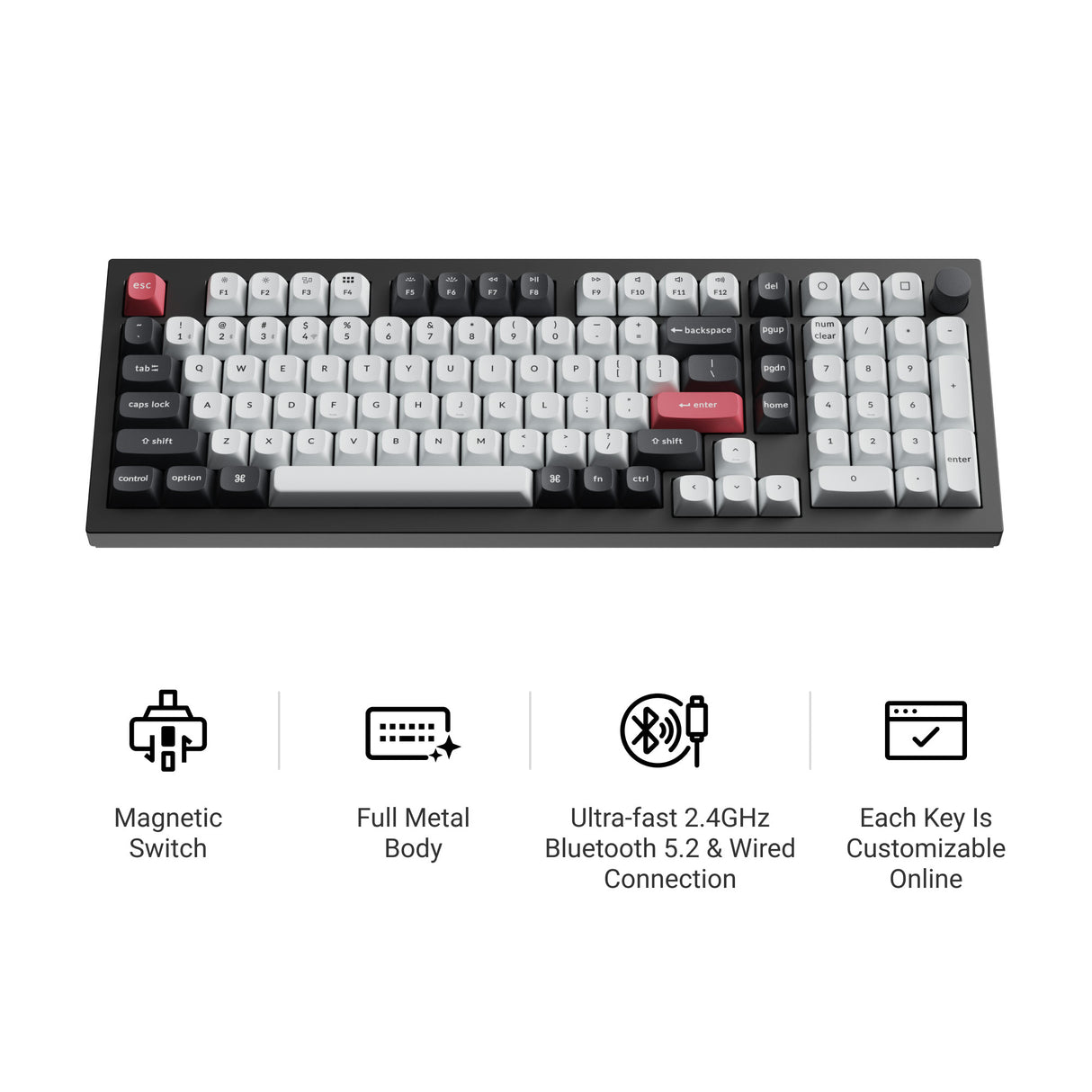 Keychron Q5 HE QMK Wireless Custom Keyboard