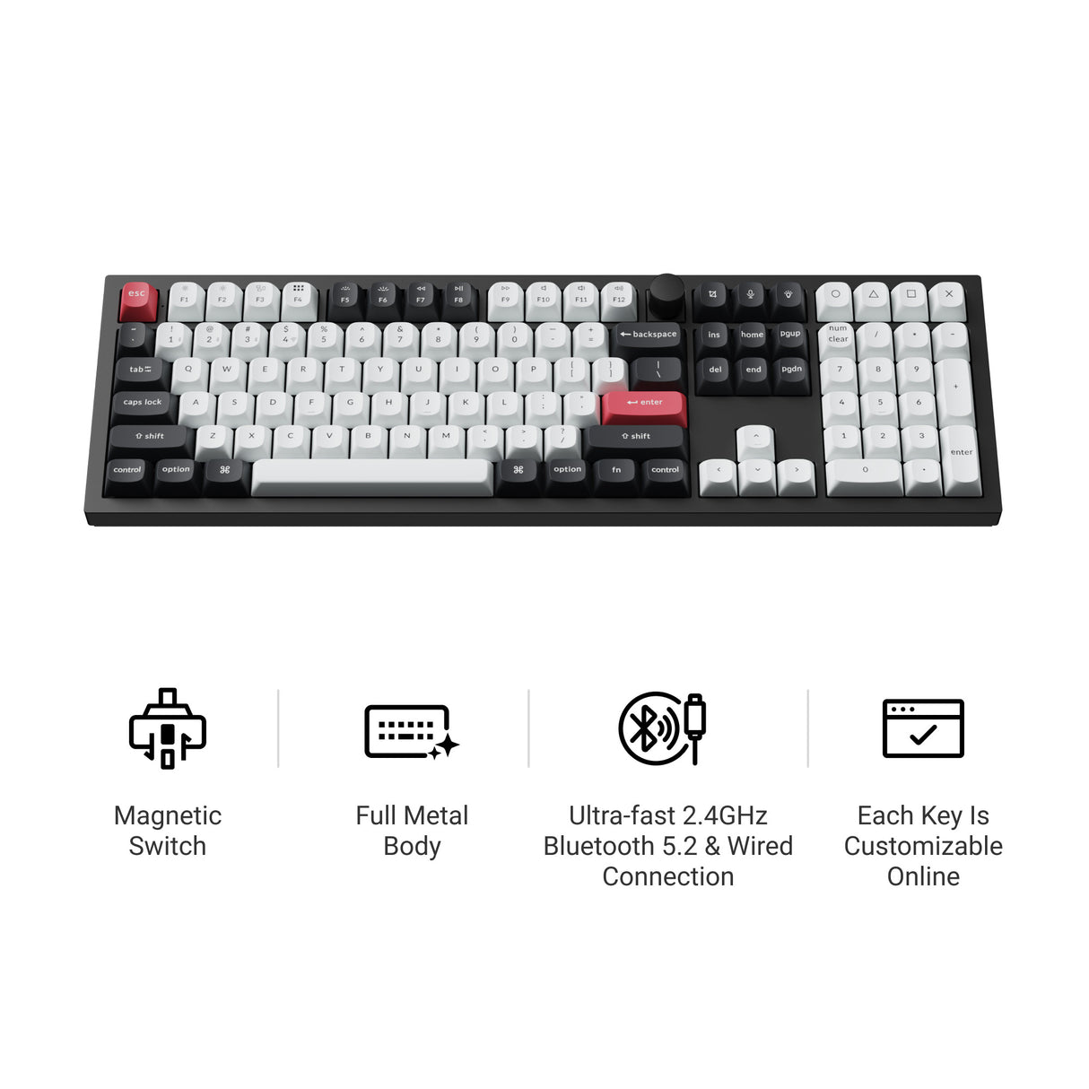 Keychron Q6 HE QMK Wireless Custom Keyboard