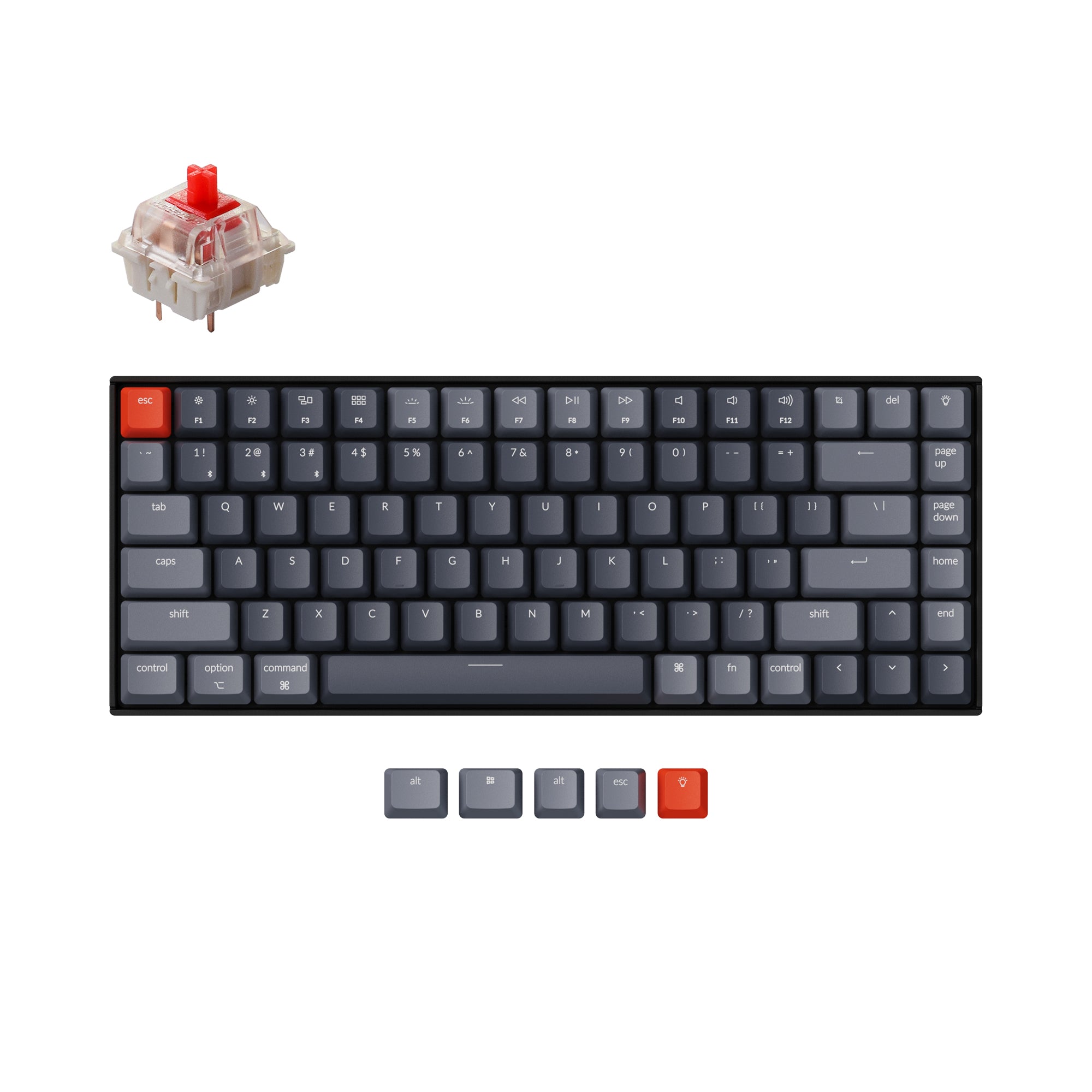 人気商品の再入荷情報をお届け！ for Keyboard Mechanical Wireless K2 Keychron Mac Windows and キーボード